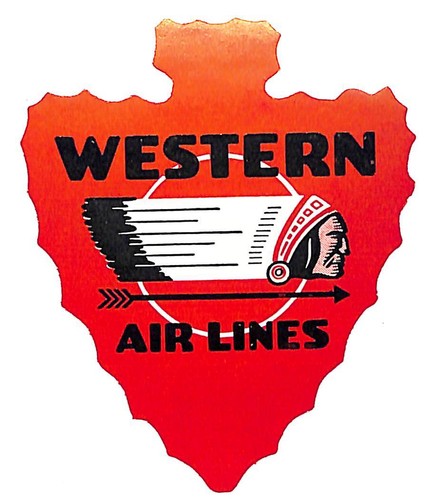 Western air lines luggage - air,