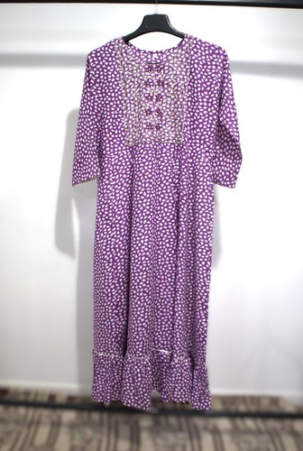 Women purple white leaf - women's,