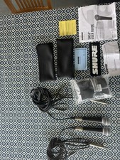 TWO Shure SM58 Dynamic Vocal Microphones Boxed with Clips and Pouches