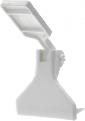 White pvc wind stop left - stop,