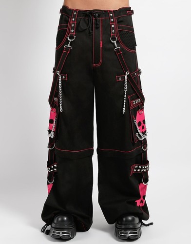 Gothic skull trousers black - gothic,