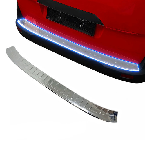 Chrome rear bumper protector - rear,