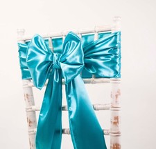 SATIN SASH CHAIR BOWS WEDDING EVENTS PARTY CHAIR DECOR CLEARANCE