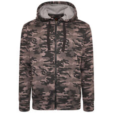 FORGE CHARCOAL CAMO/CAMOUFLAGE PRINT FLEECE HOODY 2XL to 8XL