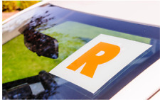 Window R Plates Self Cling  (2 Pack) Northern Ireland Irish Restricted driver N