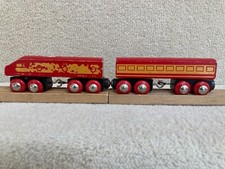 Vintage Brio DIESEL TRAIN and CARRIAGE Thomas Wooden Railway
