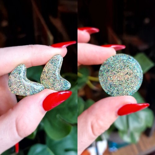 Glitter paradise blue silver - glitter,
