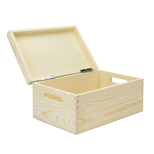 Wooden storage box - box,