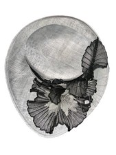 Silver Grey Feather Comb