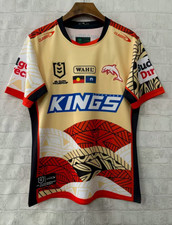 RUGBY MEN's TRAINING INDIGENOUS Dolphins NRL TOP JERSEY S-5XL
