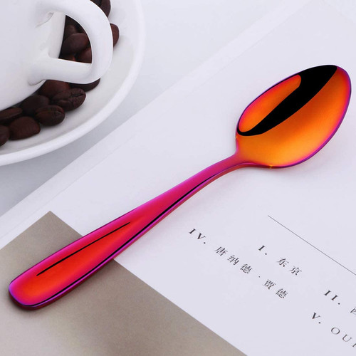Teaspoons set coloured - 8,