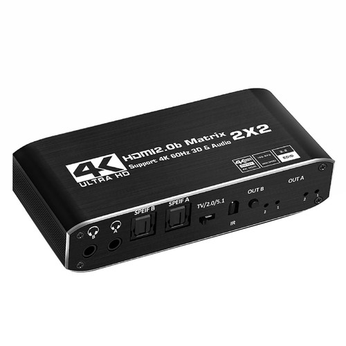 2x2 hdmi matrix switcher 2 - 4k,