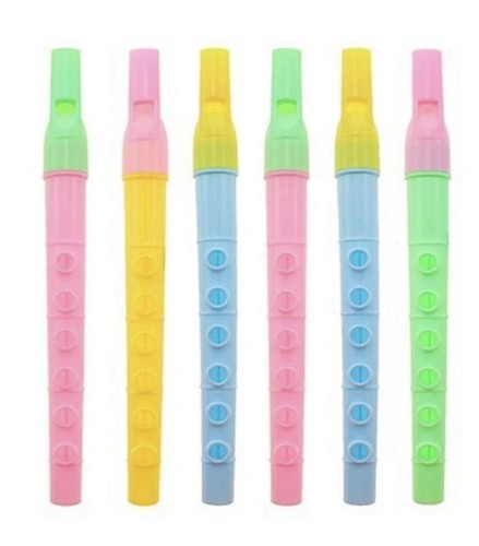 Pcs colourful mini flutes - 10,