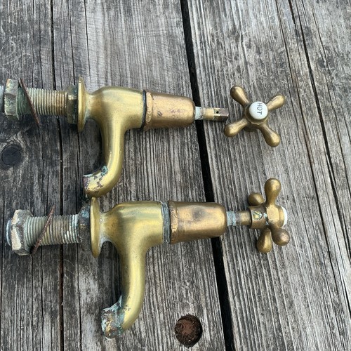 Solid brass antique sink - antique, taps