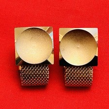 Vintage Gold-Tone Mesh Strap