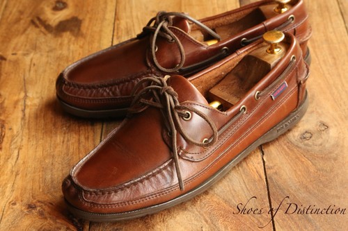 Sebago tan brown leather boat - brown,