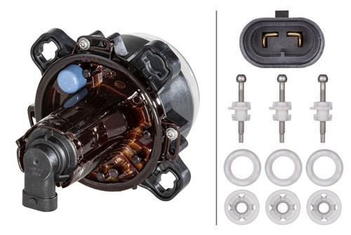 Hella halogen headlight - hella, halogen/de-headlight