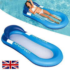 Inflatable Lilo Lounger Chair Floating Row Beach Swimming Pool Aid Air Mat Bed
