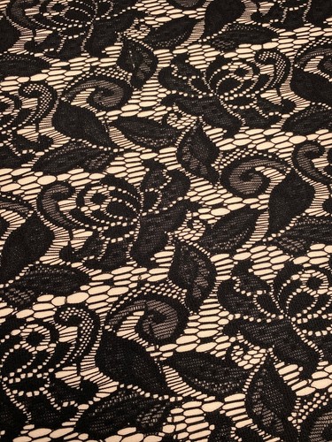 Stretch peach black - stretch,