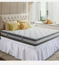 Bed Skirt Queen Wrap Around Dust Ruffle 15" Drop. NWT. ships out same/next day 