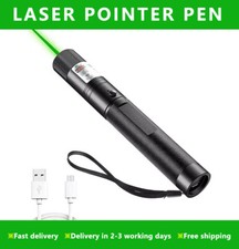 1000Miles Strong Beam Green Laser Pointer Pen 533nm Lazer Torch Rechargeable -UK