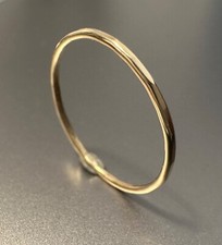 9ct Yellow Gold Hammered