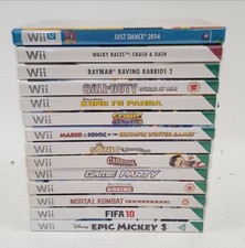 Nintendo Wii and Wii U Game Bundle - 14 Games - Just Dance Call of Duty