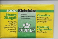 Prinz Stamp Hinges Pack of 1000 Folded Brand New. FREE POSTAGE
