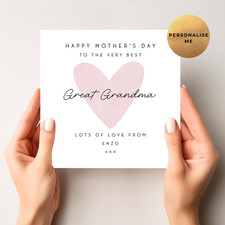 Personalised Mother's Day Card
