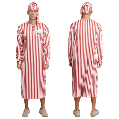 Men loose sleepwear long - sleepwear,