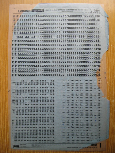 Letraset univers 65 - 1,
