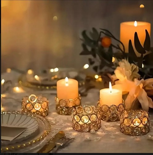 6pcs golden metal - 6pcs, tealight