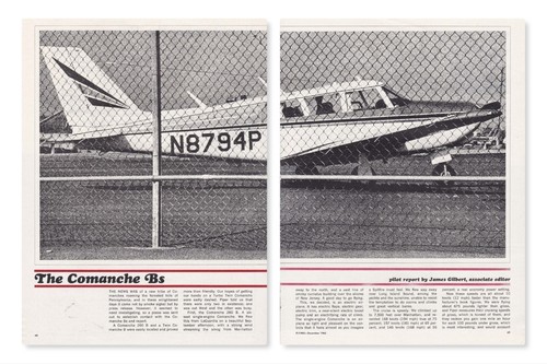 Piper comanche 260 aircraft - b,