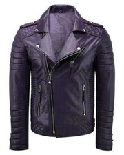 Mens Genuine Lambskin Quilted