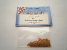 Caldrcraft solid link Brass chain 34 links per inch 1m pack