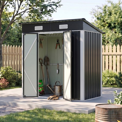 6x4ft metal shed garden - shed,