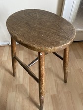 Vintage Reclaimed Handmade Wooden Stool