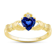Claddagh Ring Heart Cut