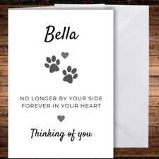 Personalised Sympathy Dog Loss
