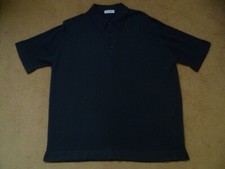 BNWOT Lea Mills John Smedley Polo T Shirt Blue 100% Cotton Size Large RRP £165