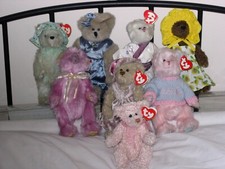 TY ATTIC GIRL BEARS - DOES