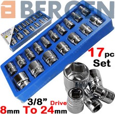 BERGEN Socket Set 3/8" Drive