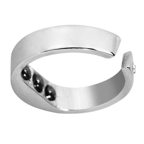 Silver anti snoring ring - (m)silver,
