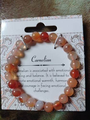 Carnelian gemstone bracelet - carnelian,