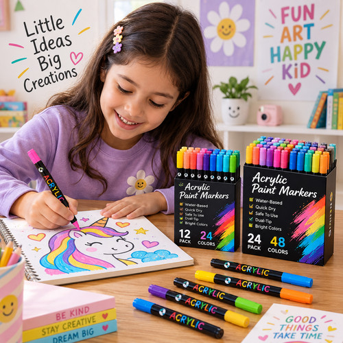 Acrylic paint marker pens set - paint,