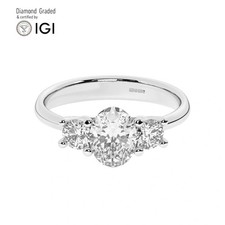 Oval Diamond Trilogy Ring