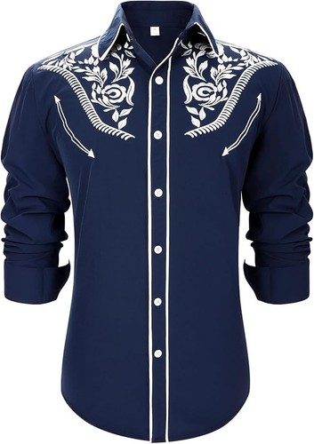 Men western cowboy shirt - men’s,
