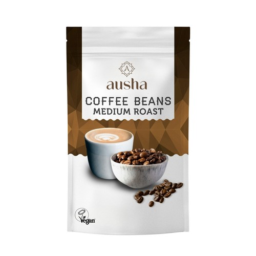 Ausha indian coffee - ausha, beans