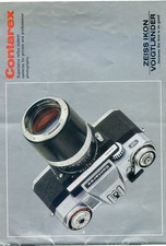 Zeiss Ikon Voightlander Contarex Instruction Manual