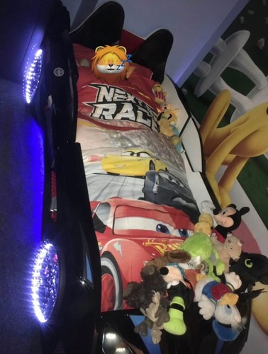 Race car bed single - , with
